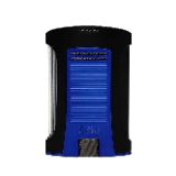 Colibri Daytona Lighter - Refillable Butane Torch with Adjustable Flame & Fuel Window - Single-Action Ignition - Black Matte Finish with Colored Metallic Accent